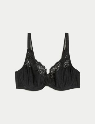 Lace Wired Full Cup Bra A-E