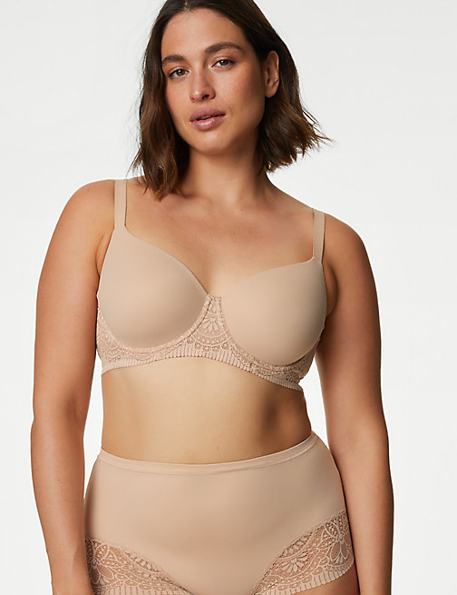 Marks And Spencer Womens M&S Collection Body Soft Wired Full Cup T-Shirt Bra A-E - Rose Quartz