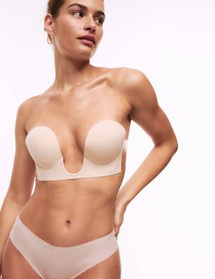 U Plunge Push Up Stick on Bra A-E - DK