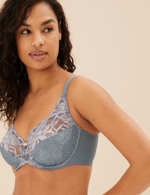 Buy Marks & Spencer Grey Melange Solid Non Padded Bra - Bra for Women  19303100