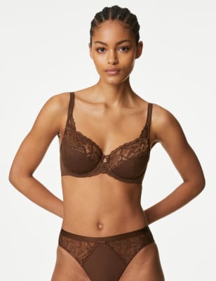 Marks And Spencer Womens M&S Collection Wild Blooms Wired Full Cup Bra A-E - Rich Quartz, Rich Quartz