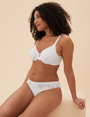 

Womens M&S Collection Vollschalen-BH mit Bügel und Wildblumenmuster (A-E) - White, White