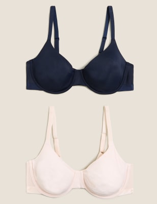 2pk Non-Padded Full Cup Bras A-E