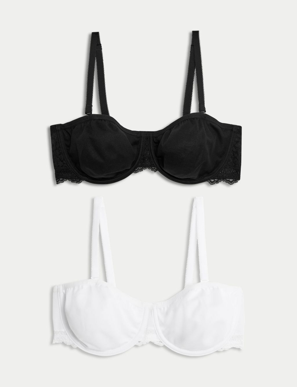 2pk Wired Strapless Bras A-E image 1