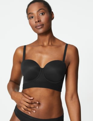 Soutien-gorge coupe longue ultra-doux sans bretelles, bonnets A&nbsp;&agrave;&nbsp;F