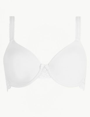 Lace Wing Smoothing Underwired Non-Padded Bra B-E | M&S Collection | M&S