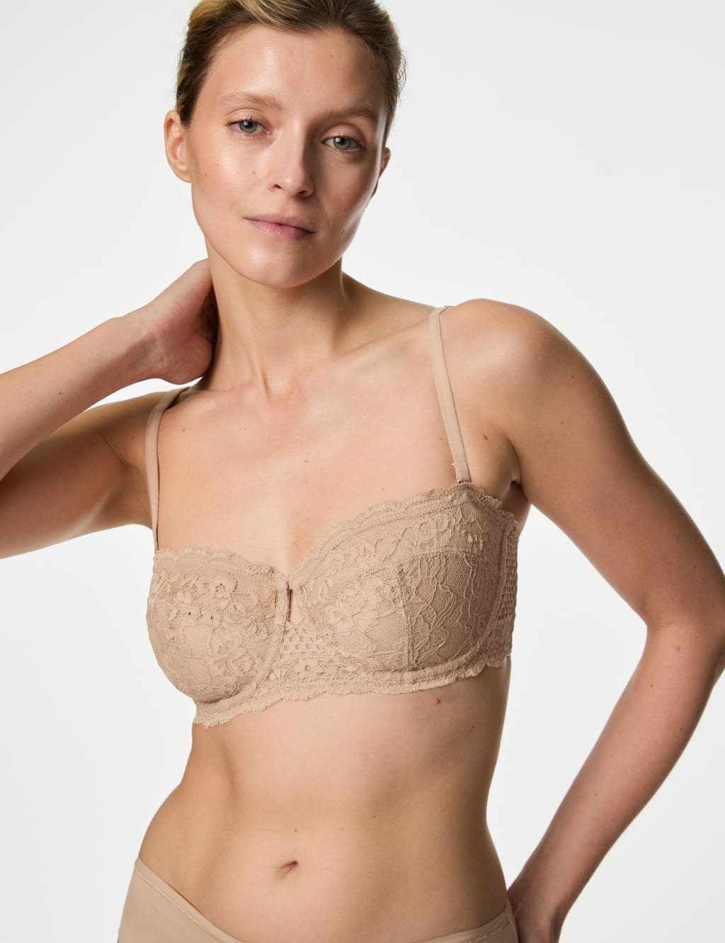 Lace Wired Strapless Bra image 2