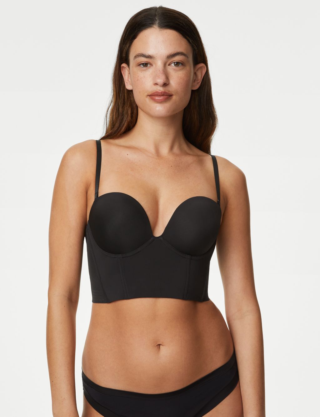 MARKS & SPENCERS SMOOTH LINES LIGHTWEIGHT CUPS MULTIWAY STRAPS BRA