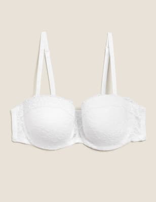 Louisa Gepolsterter Tragerloser Bandeau Bh Mit Spitze A E