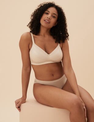 Dotty Full Cup Non Wired White Bra