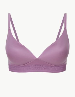 Sumptously Soft Longline Crossover Padded Plunge Bra A-E | M&S