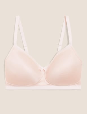 M&S Sumptuosly Soft Bra Size 30H Light Pink Brand New Tags Full Cup Smooth