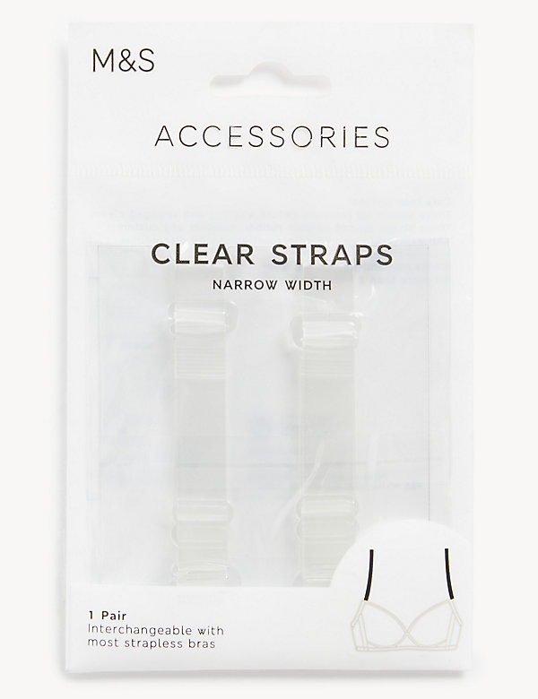 Detachable Clear Bra Straps - Standard Width - HU