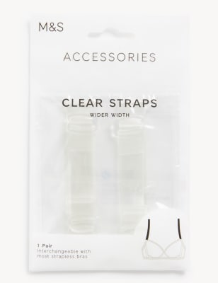 Shop Generic 3 Pairs Clear Bra Straps Transparent Invisible