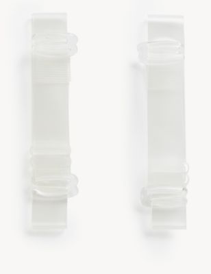 Clear Bra Straps, multiple width, pack of two, frosted and
