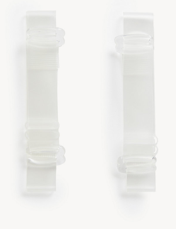 Bretelles de soutien-gorge transparentes amovibles (grande largeur) - CH