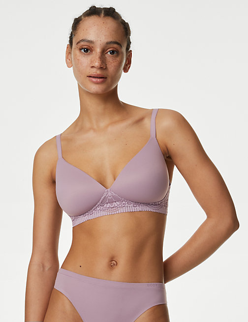 Marks And Spencer Womens Body Body Soft Non Wired Full Cup Bra A-E - Dusted Lilac, Dusted Lilac