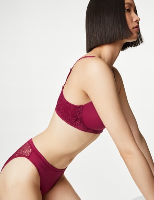 

Womens Body by M&S Body Soft™ - Vollschalen-BH ohne Bügel (A-E) - Dark Raspberry, Dark Raspberry