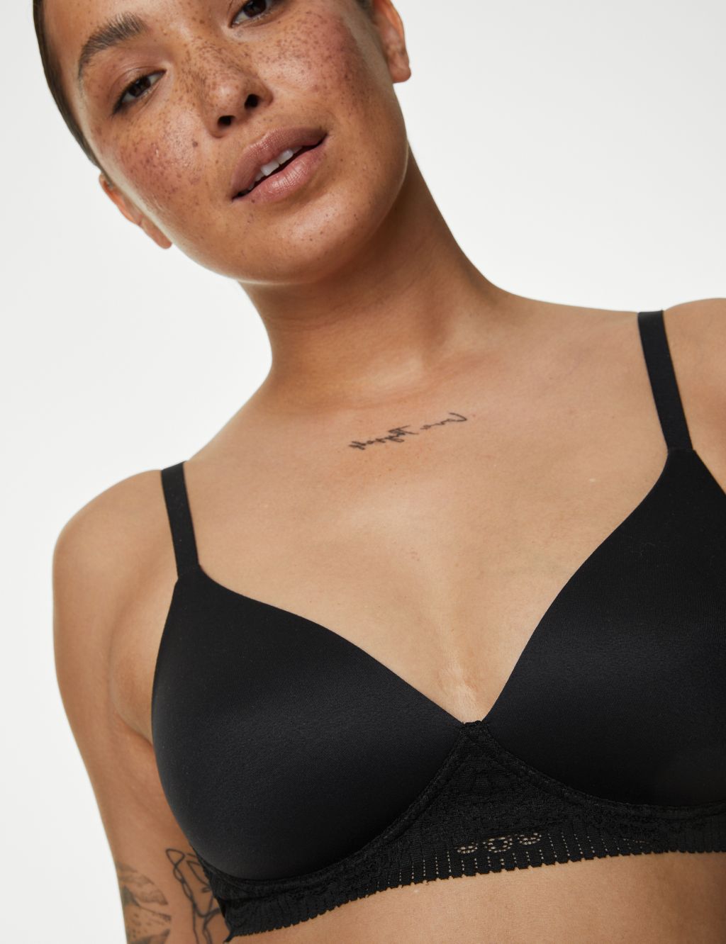 EX M&S UNDERWIRED Bra Cool & Comfortable Cotton Rich Non-Padded Full Cup  A-D £5.95 - PicClick UK