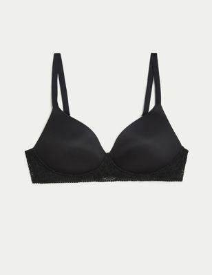 Soft Wirefree Bras For Women Lace Padded Bralette Everyday Bra Super Bra,  Black, Medium : : Clothing, Shoes & Accessories
