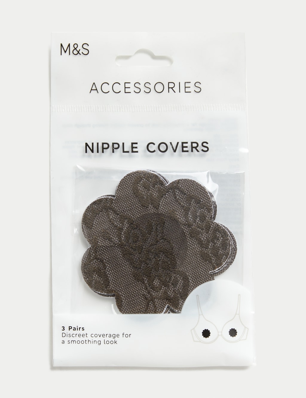 3pk Floral Nipple Covers image 1