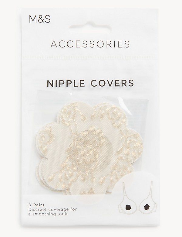 3pk Floral Nipple Covers - LT