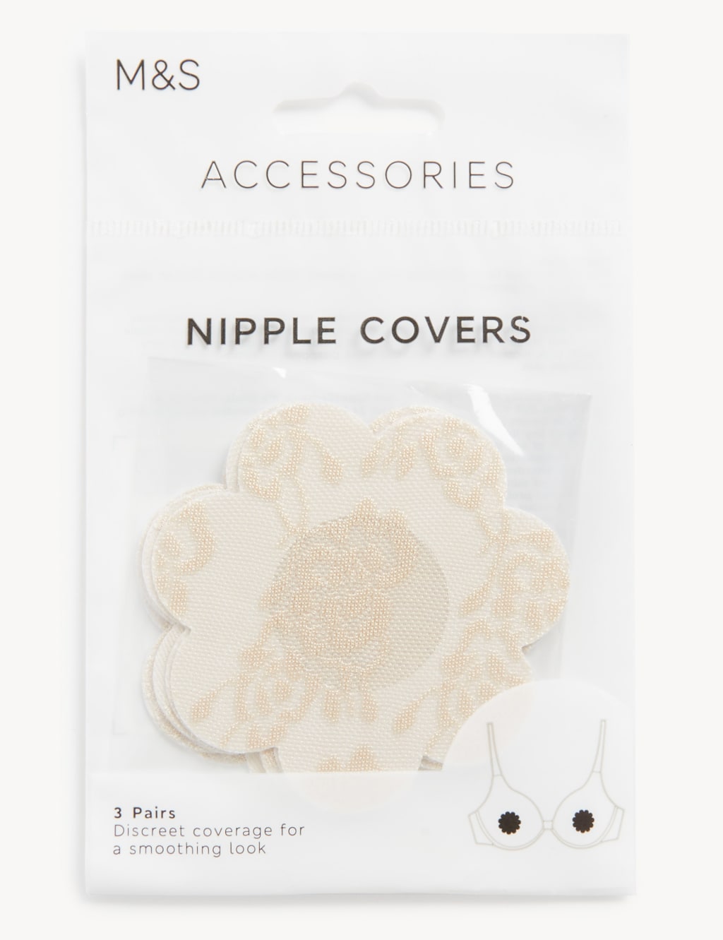3pk Floral Nipple Covers image 2