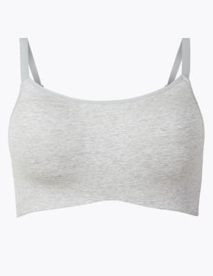 cotton crop top bra