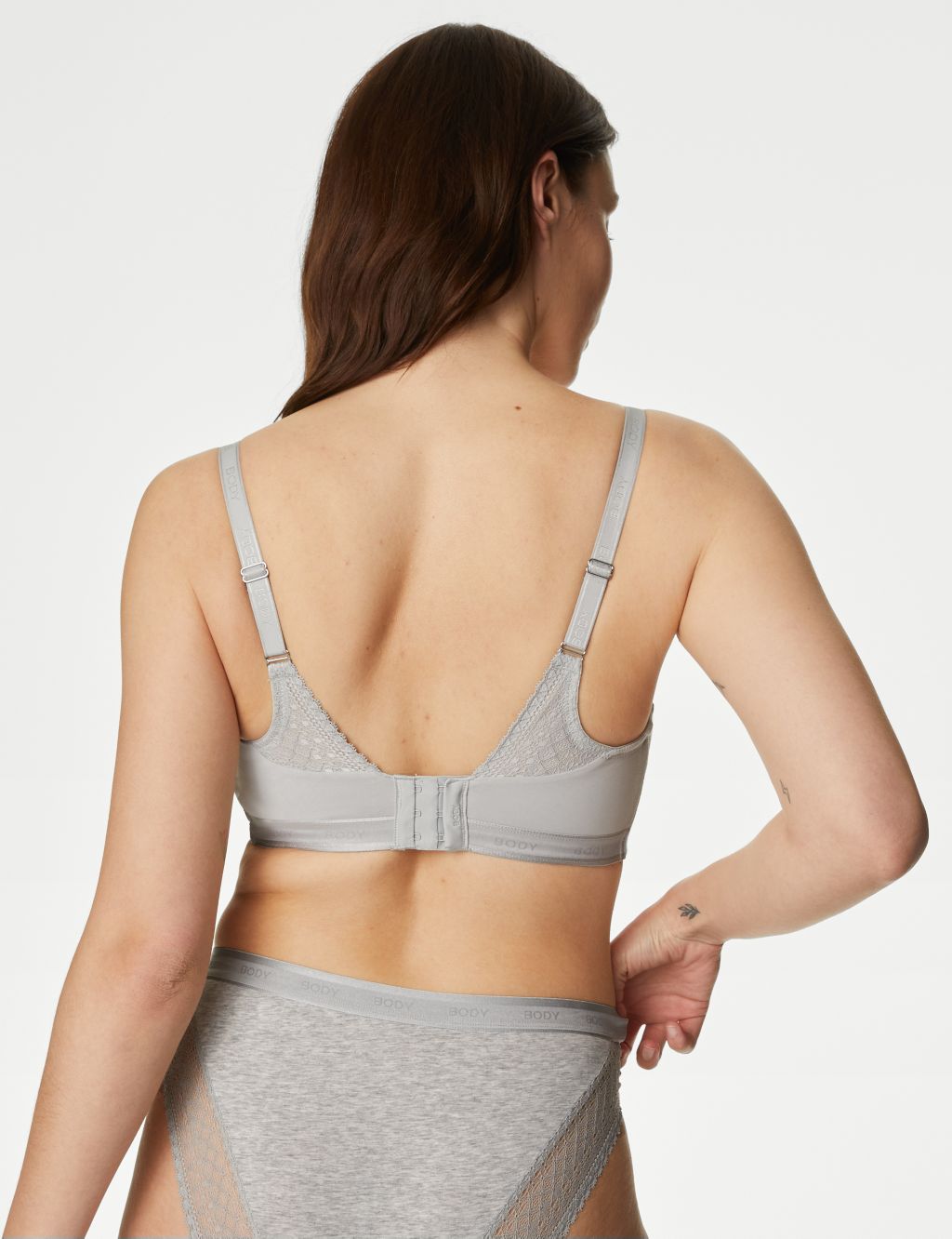 Cotton with Cool Comfort™ Bralette F-H image 3
