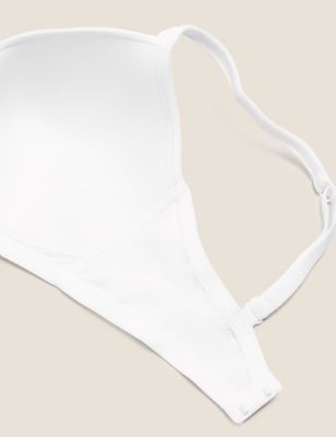 Buy Caracal Cotton Bra Full Cup Non Padded/Non Wired White Round