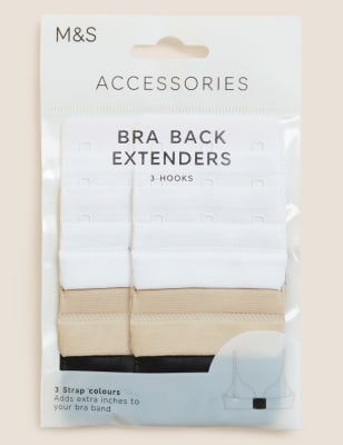 Wide Bra Back Extenders with 3 Hooks