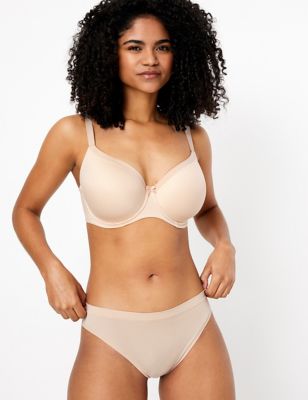 M&S SUMPTUOUSLY SOFT UNDERWIRED PADDED FULLCUP LONGLINE TSHIRT Bra
