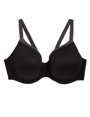 

M&S Collection Sujetador Sumptuously Soft™ con relleno para camisetas para copa F-HWomens - Black Mix, Black Mix