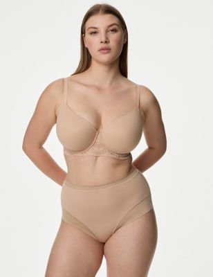 Marks & Spencer Women's Pleated Under Wired Padded Full Cup Bra, Almond,  34A : : Clothing, Shoes & Accessories