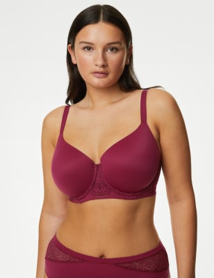 

Womens Body by M&S Body Soft™ Wired Full Cup T-Shirt Bra F-H - Dark Raspberry, Dark Raspberry