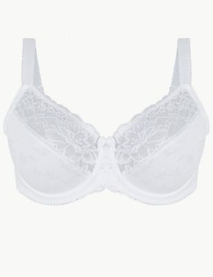 Details about   Marks & Spencer fleur lace non padded full cup bra 34B