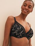 Archive Embroidery Wired Plunge Bra