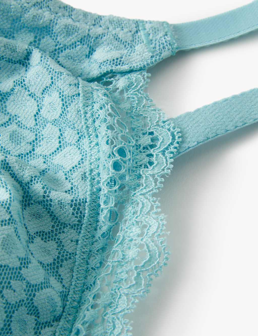 3pk Lace Trim Non Wired Bralettes F-H image 3