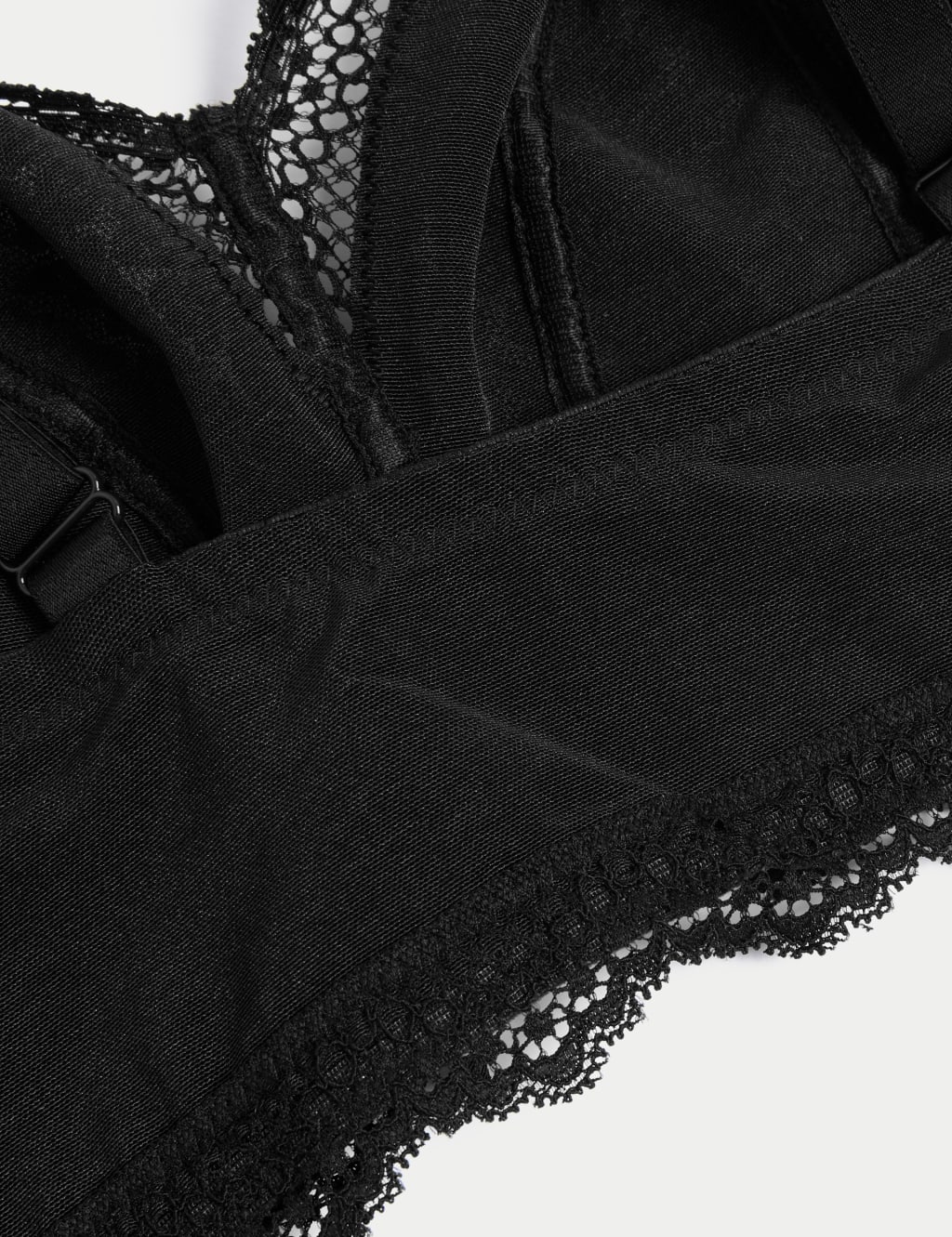 3pk Lace Trim Non Wired Bralettes F-H image 4
