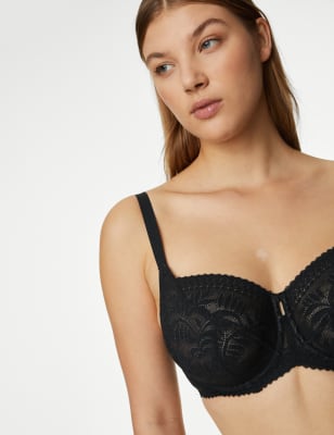 3pk Wired Full Cup Bras F-H, M&S Collection