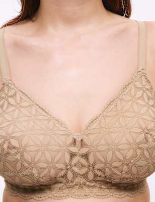 Marks And Spencer Womens M&S Collection Lace Non-Padded Bralette F-H - Rose Quartz, Rose Quartz