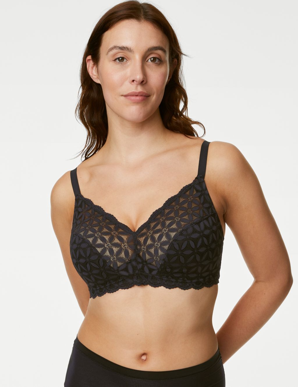 Lace Non-Padded Bralette F-H image 2