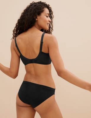 

Womens M&S Collection 2pk Lace Trim Full Cup Bras F-H - Black Mix, Black Mix