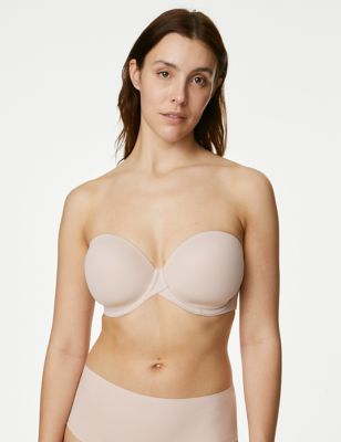 M&S MULTIWAY STRAPLESS Non Padded Wired Bra Removable Straps Var