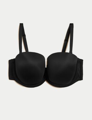 Wonderbra Refined Glamour Strapless push up bra in black