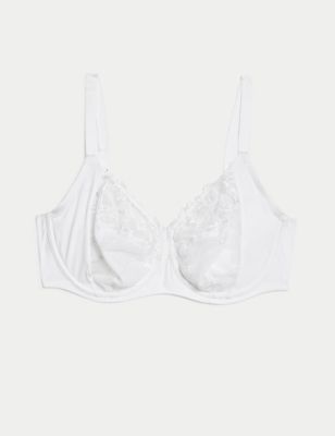 EX M&S White Flexifit Non-Wired Full Cup Bra Sizes 32F, 34F, 36F SECON –  Louise's Closet