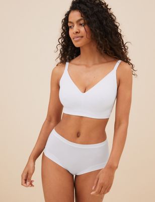 

Womens M&S Collection Flexifit™ Non Wired Minimiser Bra C - H - White, White
