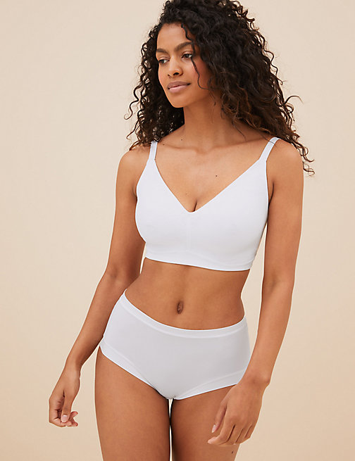 Marks And Spencer Womens M&S Collection Flexifit Non Wired Minimiser Bra C - H - White, White