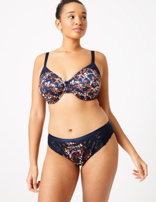 Wild Blooms Full Cup Minimiser Bra C-H - LV