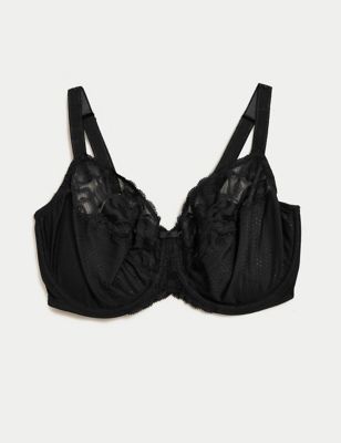 MARKS & SPENCER Lace Wired Push-Up Bra T336761BLACK (32D) Women
